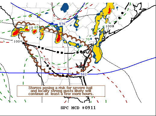 Mesoscale Discussion 911