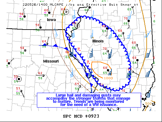 Mesoscale Discussion 923