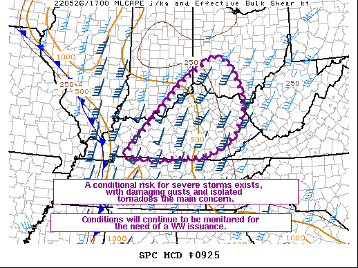 Mesoscale Discussion 925