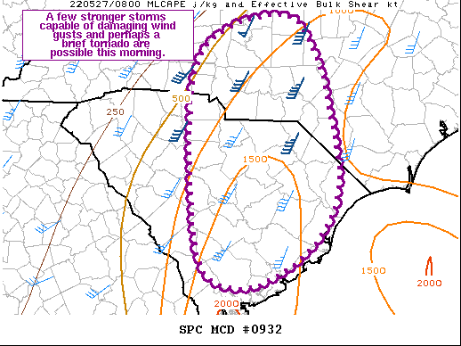 Mesoscale Discussion 932