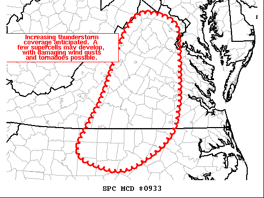 Mesoscale Discussion 933