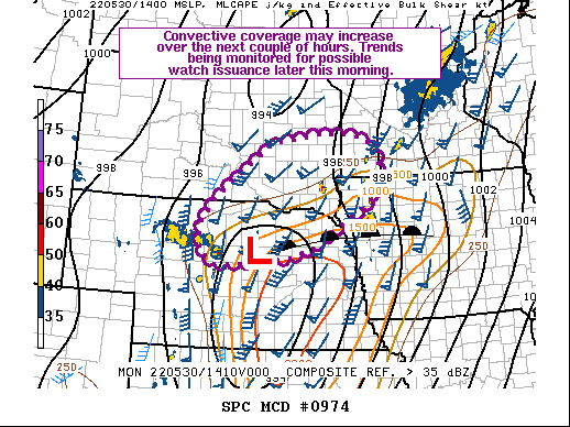 Mesoscale Discussion 974