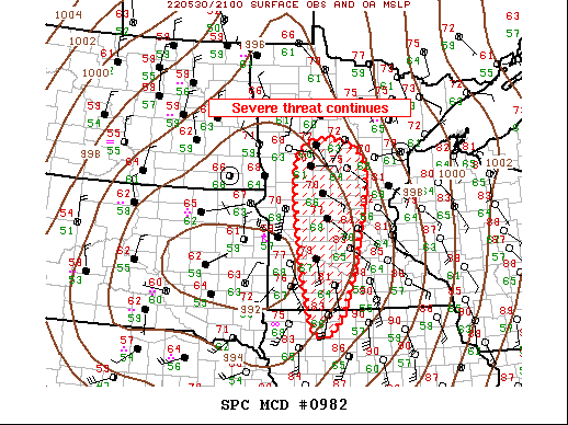 Mesoscale Discussion 982