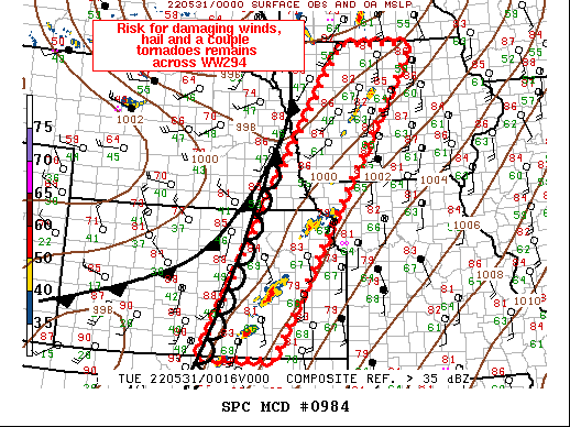 Mesoscale Discussion 984