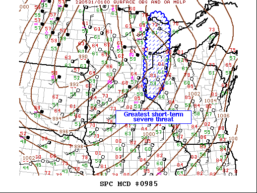 Mesoscale Discussion 985
