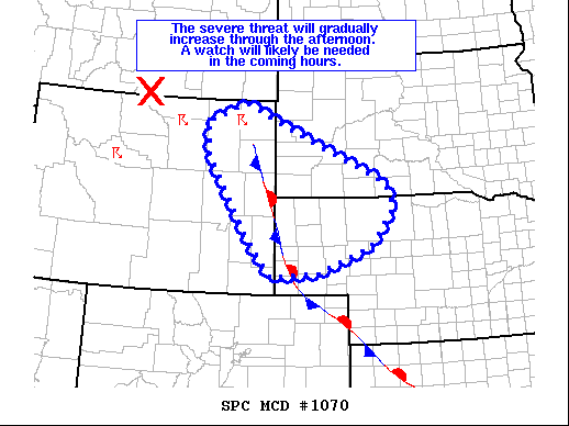 Mesoscale Discussion 1070