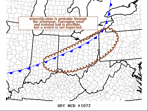 Mesoscale Discussion 1072