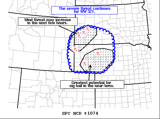 Mesoscale Discussion 1074