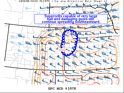 Mesoscale Discussion 1078