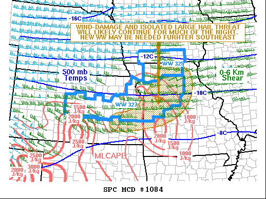 Mesoscale Discussion 1084