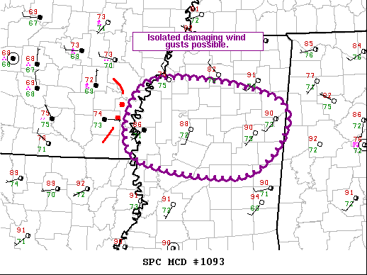 Mesoscale Discussion 1093