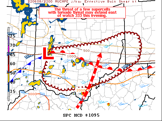 Mesoscale Discussion 1095