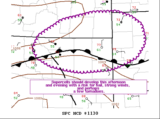 Mesoscale Discussion 1130