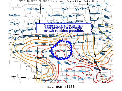 Mesoscale Discussion 1138