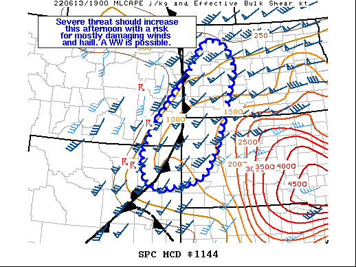 Mesoscale Discussion 1144