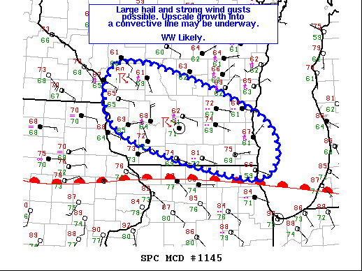 Mesoscale Discussion 1145
