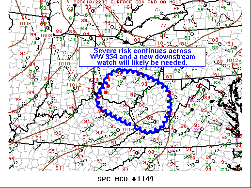 Mesoscale Discussion 1149