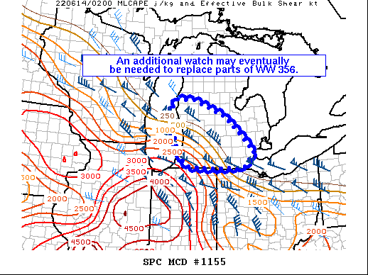 Mesoscale Discussion 1155