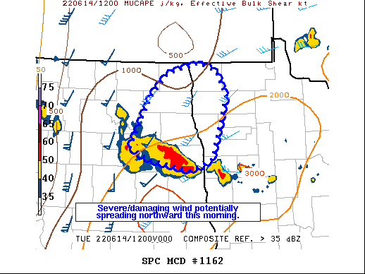 Mesoscale Discussion 1162