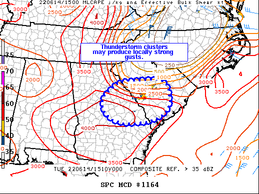 Mesoscale Discussion 1164