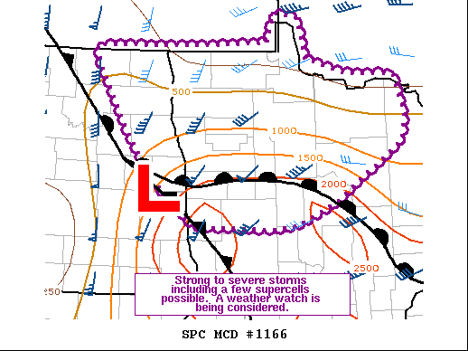 Mesoscale Discussion 1166