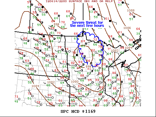 Mesoscale Discussion 1169