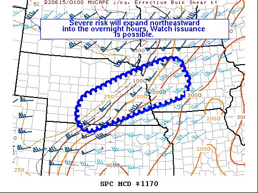 Mesoscale Discussion 1170