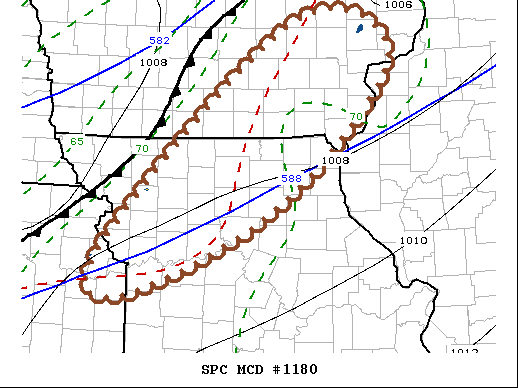 Mesoscale Discussion 1180
