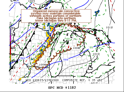 Mesoscale Discussion 1182