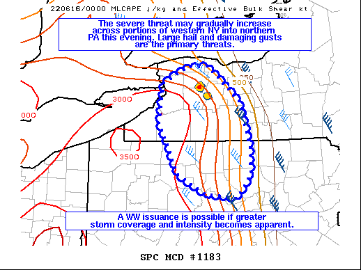 Mesoscale Discussion 1183