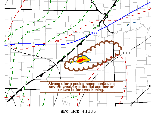 Mesoscale Discussion 1185