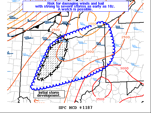 Mesoscale Discussion 1187