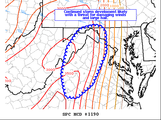 Mesoscale Discussion 1190