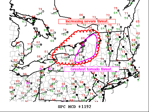 Mesoscale Discussion 1192