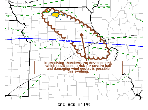 Mesoscale Discussion 1199