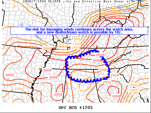 Mesoscale Discussion 1205