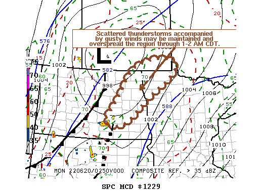 Mesoscale Discussion 1229