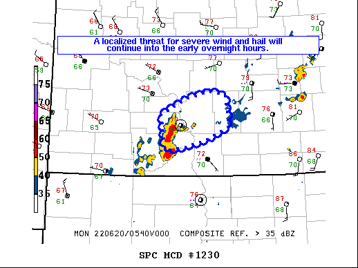 Mesoscale Discussion 1230