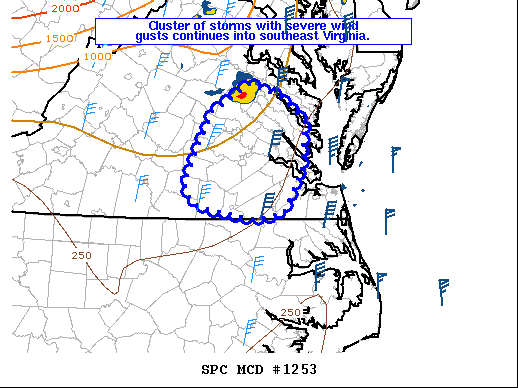Mesoscale Discussion 1253