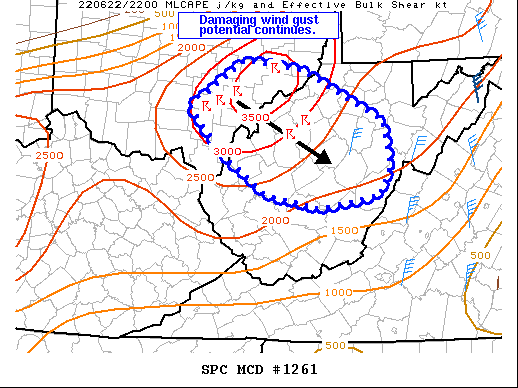 Mesoscale Discussion 1261