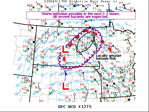 Mesoscale Discussion 1275