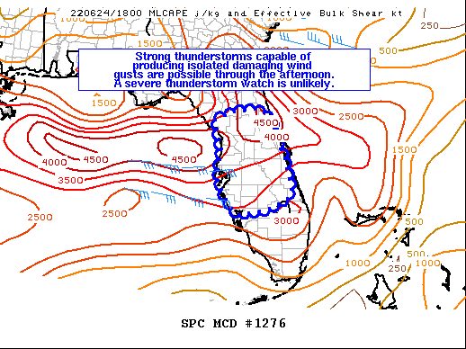 Mesoscale Discussion 1276