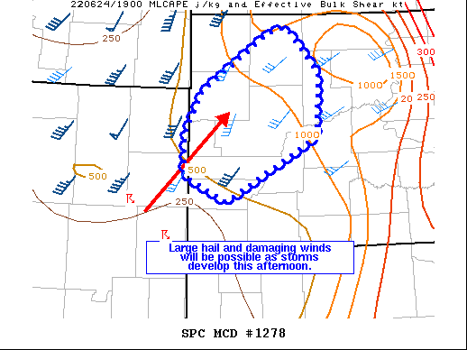 Mesoscale Discussion 1278