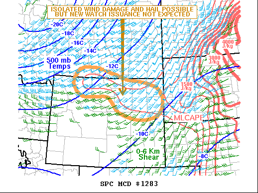 Mesoscale Discussion 1283
