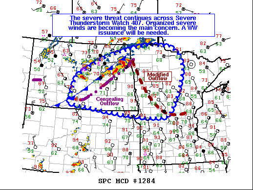 Mesoscale Discussion 1284
