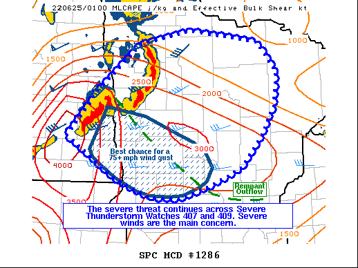 Mesoscale Discussion 1286