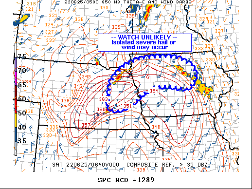 Mesoscale Discussion 1289