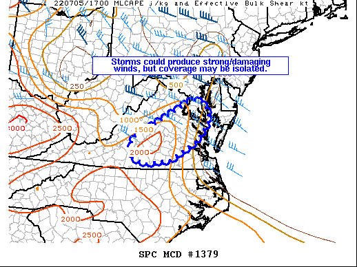 Mesoscale Discussion 1379