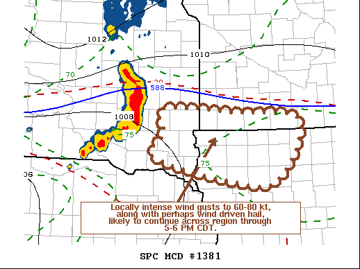 Mesoscale Discussion 1381