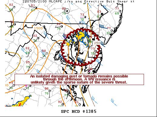 Mesoscale Discussion 1385